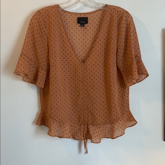 Lumiere Tops - Lumiere polka dot blouse